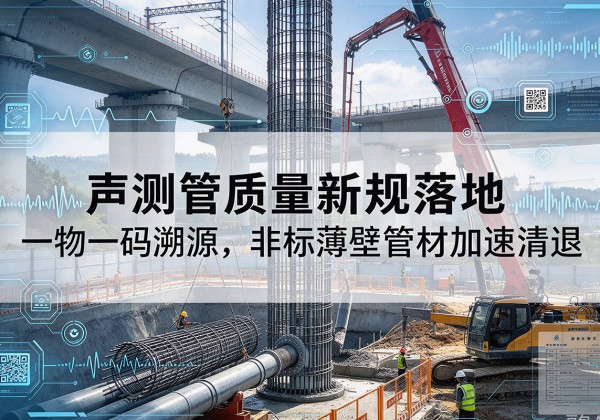 瀍河声测管质量新规落地，一物一码溯源，非标薄壁管材加速清退