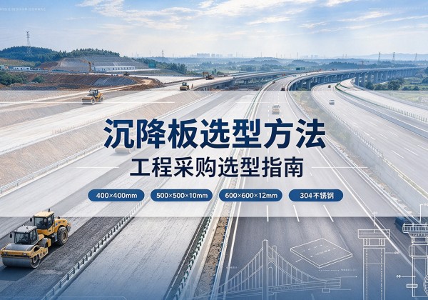 瀍河沉降板选择方法